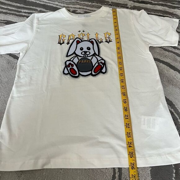 Gaelle Paris T-Shirt Woman White Bianco - Picture 8 of 11